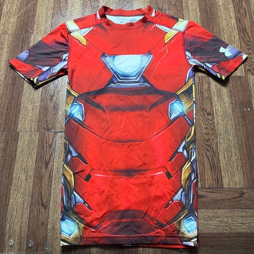 Under Armour Alter Ego Iron Man Civil War Compression Shirt Small